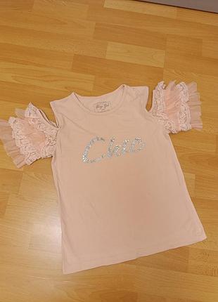 Breeze футболка с кружевом