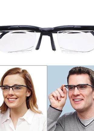 Очки с регулировкой линз dial vision. универсальные очки для зрения. очки-лупа от -6d до +3d7 фото