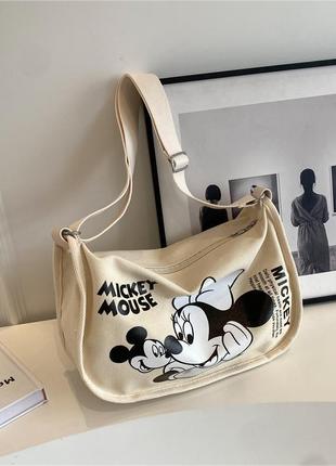 Полотняна сумочка minnie & mickey mouse
