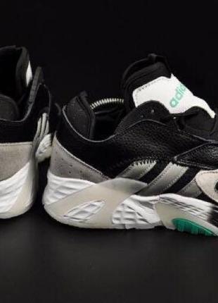 Чоловічі кросівки adidas streetball black & gray & white7 фото