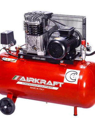 Компресор ремінною 100л, 360л/хв, 380в, 2,2 квт airkraft ak100-3