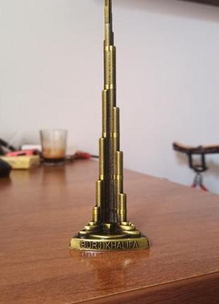 Статуетка бурдж-халіфа resteq. мініатюрна модель burj khalifa. сувенір башта халіфи 18 см2 фото