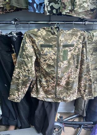 Куртка тактична демісезонна soft shell піксель зсу розмір s-21 фото