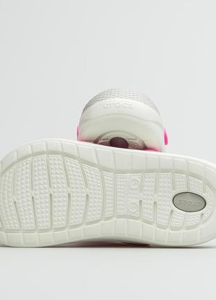 Крокс лайтрайд клог рожеві crocs literide clog electric pink/almost white8 фото