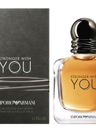 Парфуми чоловічі оригінал "giorgio armani stronger with you" 100m1 фото