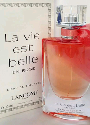 Жіночі парфуми тестер "lancome la vie est belle en rose" 100ml