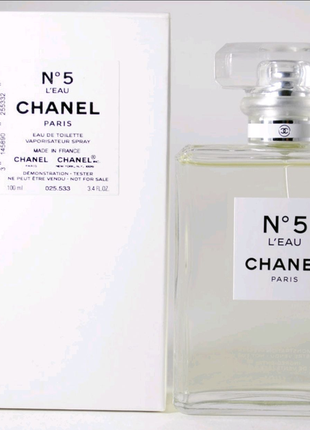 Жіночі парфуми тестер "chanel n5 l'eau" 100ml