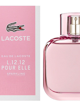 Жіночі парфуми " eau de lacoste l. 12.12 pour elle sparkling" 90m1 фото
