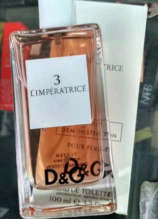 Жіночі парфуми тестер "dolce & gabbana 3 l imperatrize" 100ml2 фото