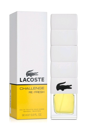 Парфуми чоловічі "lacoste challenge re/fresh" 90ml.1 фото