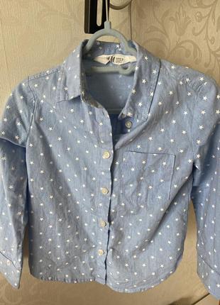 Детская рубашка на девочку h&m 98р