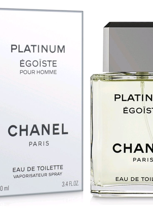 Парфуми чоловічі оригінал "chanel egoiste platinum" 100ml1 фото