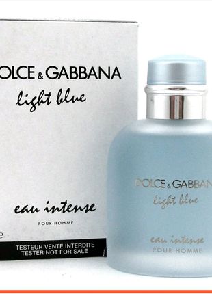 Парфуми жіночі тестер "dolce&gabbana light blue eau intense" 100m