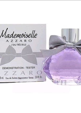 Жіночі парфуми тестер "azzaro mademoiselle l'eau tres belle" 100m