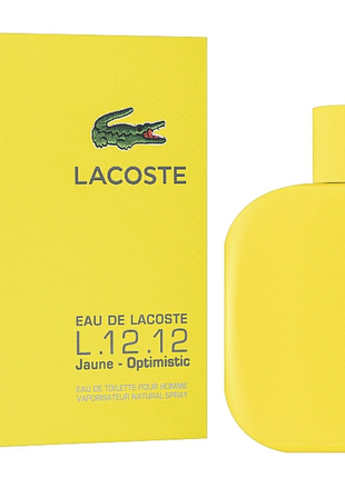 Парфуми чоловічі "lacoste l. 12.12 yellow jaune" 100ml1 фото