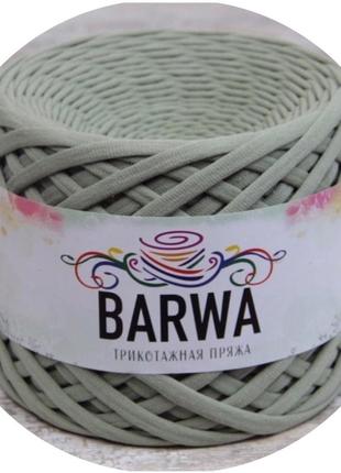 Barwa ароматизированная трикотажная пряжа, ширина 7-9 мм, длина 100 м, цвет шалфей1 фото