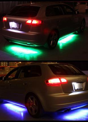 Подсветка для авто с пультом rgb led ambient h влагозащищенная7 фото