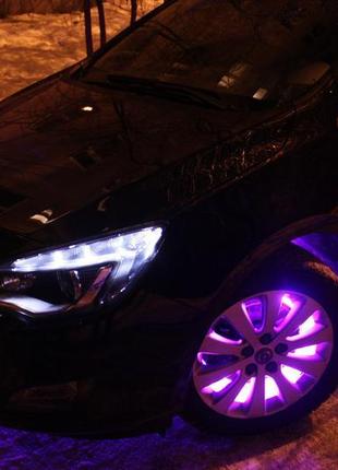 Подсветка для авто с пультом rgb led ambient h влагозащищенная9 фото