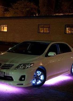 Подсветка для авто с пультом rgb led ambient h влагозащищенная11 фото