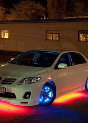 Подсветка для авто с пультом rgb led ambient h влагозащищенная13 фото