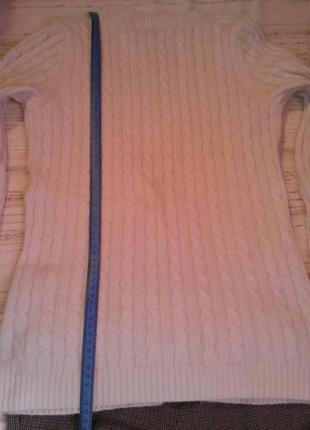 Вязаный шерстяной кардиган, пуловер, кофта на пуговицах с карманами 3