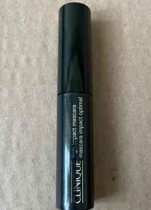 clinique high impact high-fi объемная тушь для ресниц 01 black