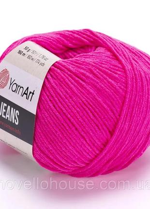 Джинс ярнарт (yarnart jeans) 59 ярко-розовый