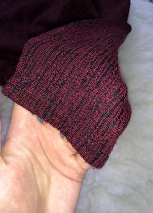 Кофта укорочённая свитер реглан марсала3 фото