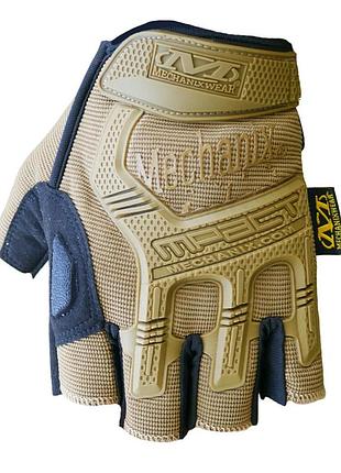 Рукавиці тактичні безпалі mechanix  койот