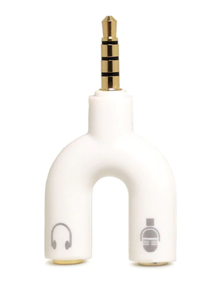 2 в 1 аудиоадаптер earphonr адаптер розгалужувач 3,5