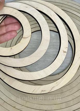 Фанерное кольцо 38 см обруч, толщина 6 мм, ширина 1.5 см, основа для панно, мобилей, декора