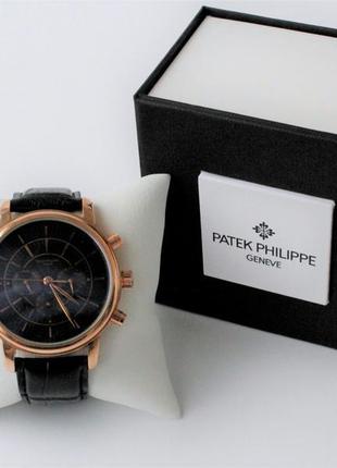 Мужские наручные часы patek philippe механика black&bronze6 фото