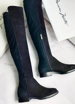 Massimo matteo оригінал чорні високі чоботи ботфорти