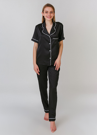 Пижама шелк армани serenade d1524 черная