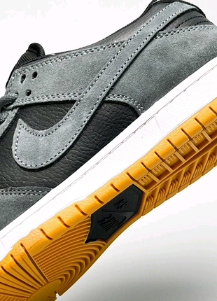 Чоловічі кросівки nike sb dunk low pro d.gray black8 фото