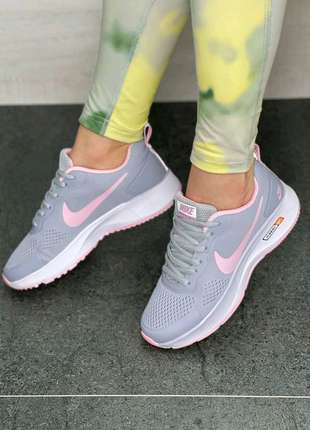 Жіночі кросівки nike zoom structure 7x grey/pink