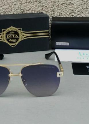 Dita очки капли женские солнцезащитные сине сиреневые зеркальные2 фото
