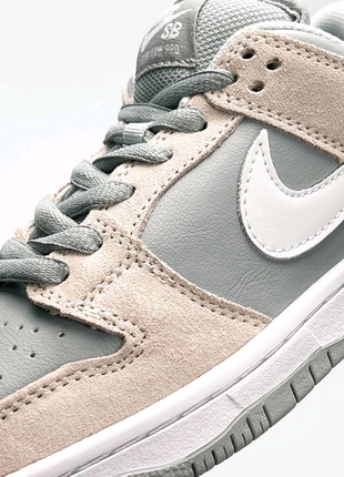 Жіночі кросівки nike sb dunk low pro light grey7 фото