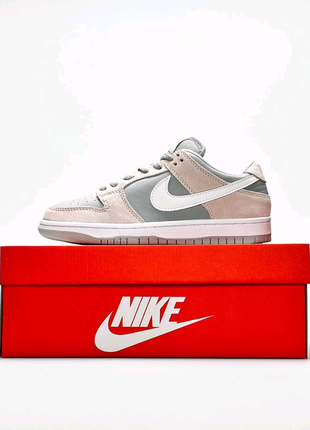 Жіночі кросівки nike sb dunk low pro light grey9 фото