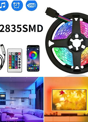 Світлодіодна led стрічка 5 в. bluetooth 3м.