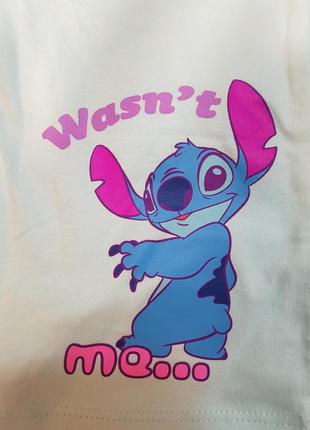 Піжама котон, комплект disney стик неоновий принт, stitch 8-9 років 134 см8 фото