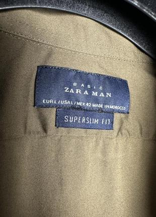 Сорочка super slim slim zara man2 фото