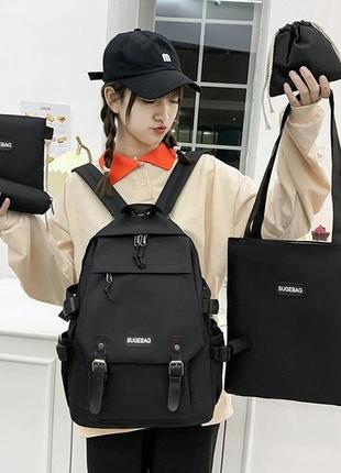 Рюкзак, мішечок, сумка, пенал і клатч — набір 5 в 1 для дівчинки5 фото