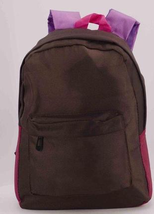 Молодіжний підлітковий рюкзак дівчинка style шкільний oxford коричневий2 фото