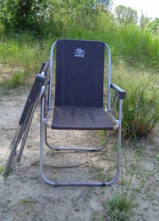 Стілець-крісло фідель складаний на природу, гарбуля8 фото
