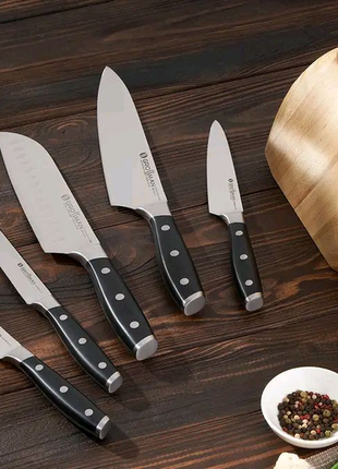 Набір кухонних ножів, набор ножей "grossman" sl2755c-ontario1 фото