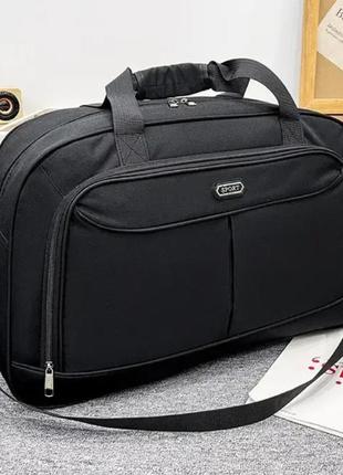 Дорожная сумка sport женская мужская спортивная туристическая 55 литров черная1 фото