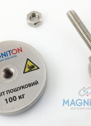 Односторонній пошуковий магніт на 100 кг3 фото