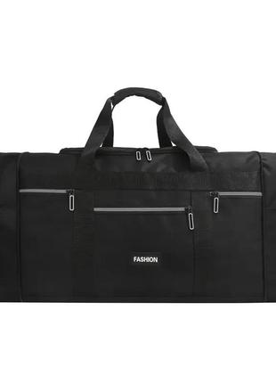 Дорожная сумка fashion туристическая мужская женская спортивная 44 литра черная4 фото