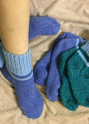 Вовняні шкарпетки ручної роботи: чоловічі та жіночі1 фото